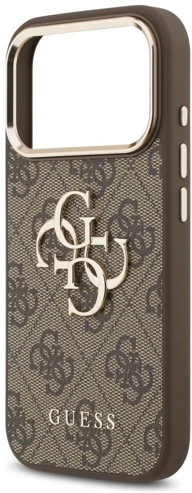 Dėklas GUESS case for IPHONE 18 Pro Max / 17 Pro Max GUE005488 (PU W/ Big 4G Classic Logo) ruda auksinis