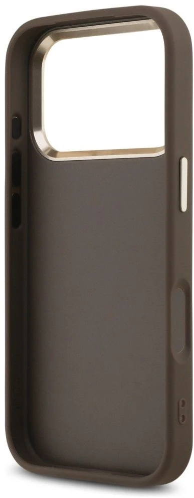 Dėklas GUESS case for IPHONE 18 Pro Max / 17 Pro Max GUE005488 (PU W/ Big 4G Classic Logo) ruda auksinis