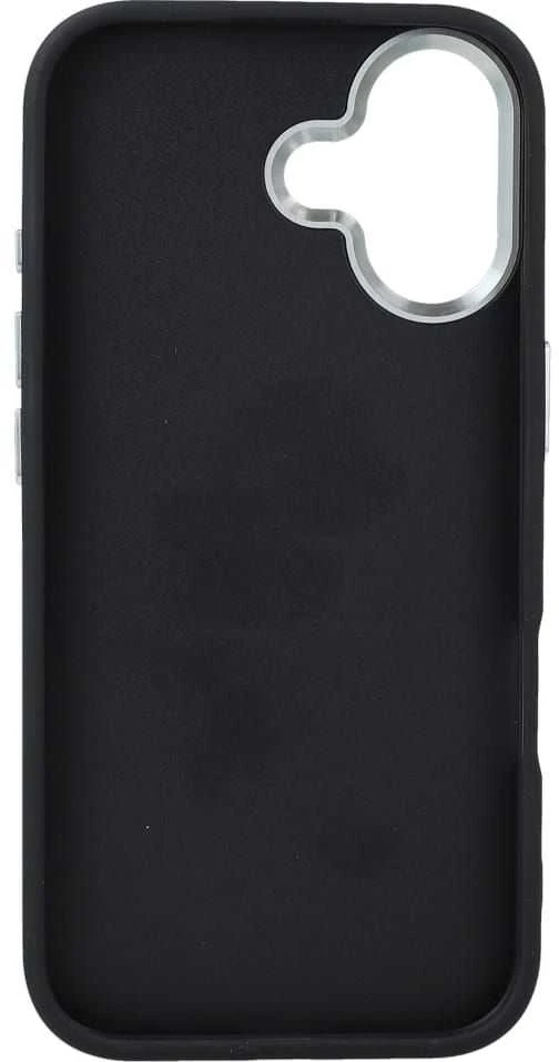 GUESS case for IPHONE 17 GUHCP17SP4G4SMCK (4G PU Odinis dėklas with Big 4G and Classic Logo and Sidabrinis Metal Camera Frame) juodas