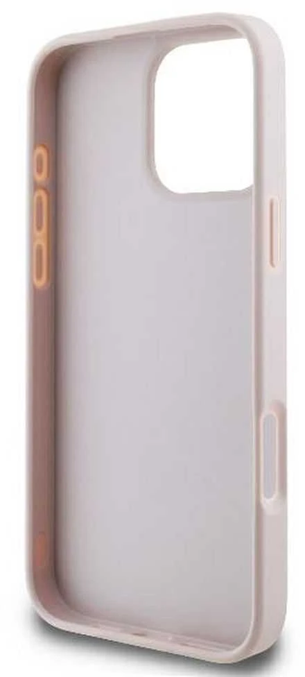 GUESS dėklas skirtas Apple iPhone 16 Pro Max GUHCP16X4GMGPI (4G PU Big Logo) rožinės spalvos
