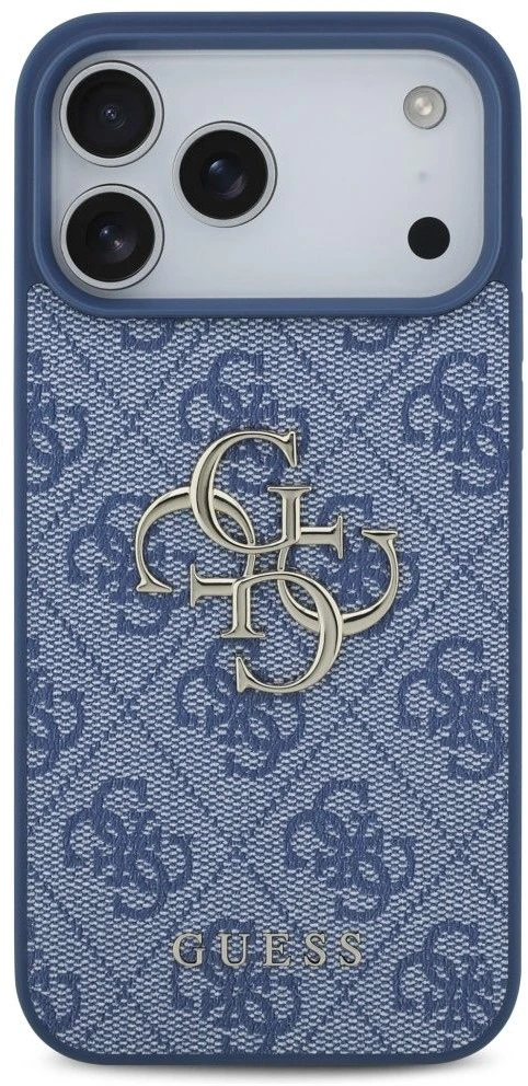 Dėklas GUESS case for IPHONE 18 Pro Max/17 Pro Max (4G Big Logo) mėlynas