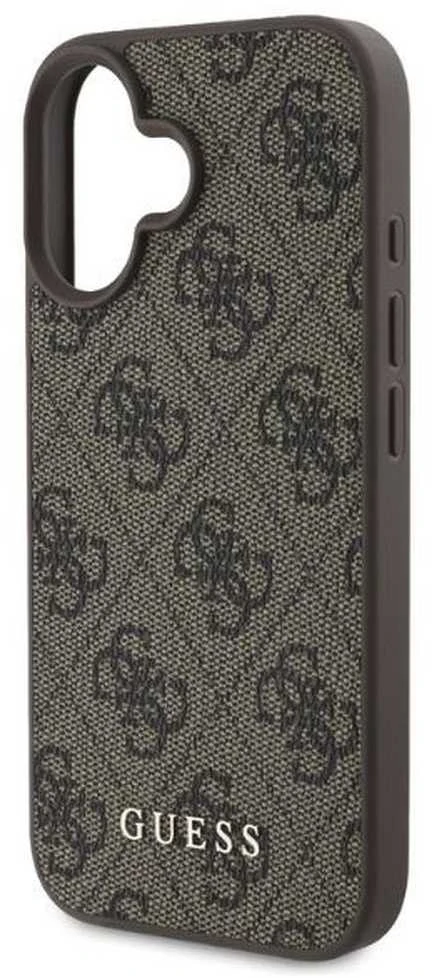 Guess GUHCP16SG4GFBR Apple iPhone 16 6.1″ rudos spalvos kietas dėklas 4G Classic