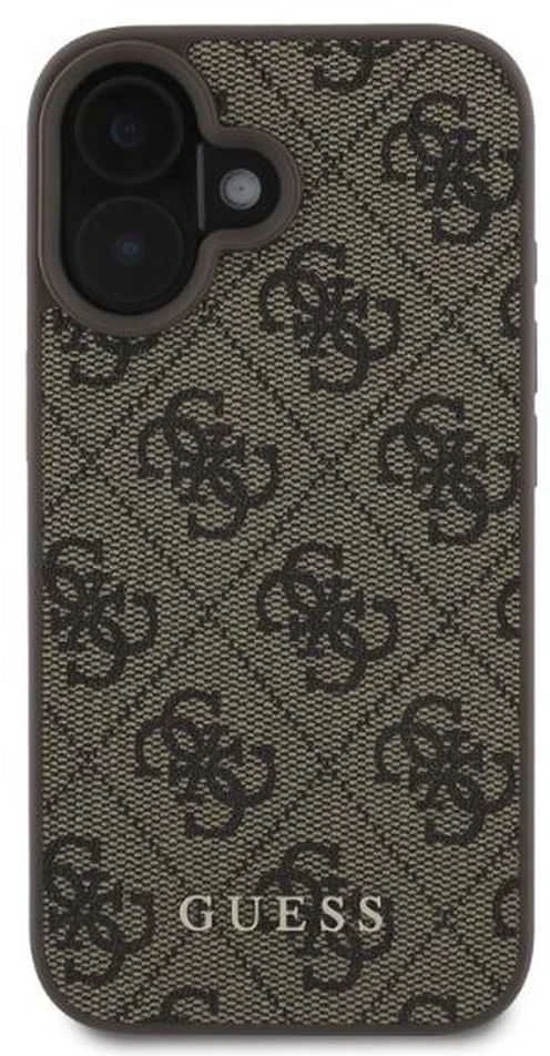 Guess GUHCP16SG4GFBR Apple iPhone 16 6.1″ rudos spalvos kietas dėklas 4G Classic