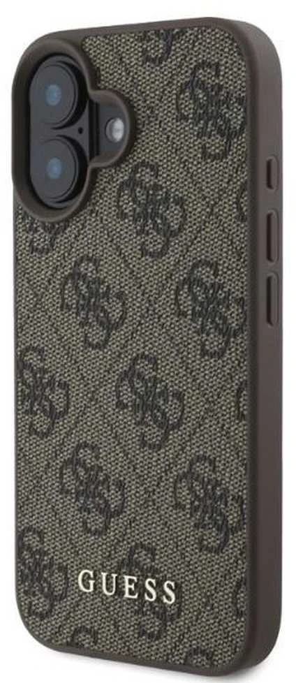 Guess GUHCP16SG4GFBR Apple iPhone 16 6.1″ rudos spalvos kietas dėklas 4G Classic