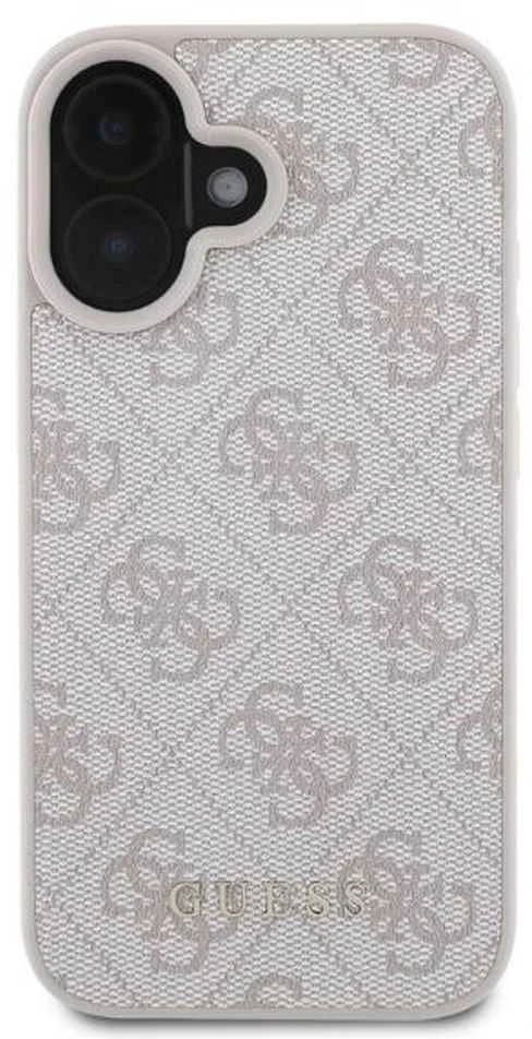 Guess GUHCP16SG4GFPI Apple iPhone 16 6.1″ rožinės spalvos kietas dėklas 4G Classic