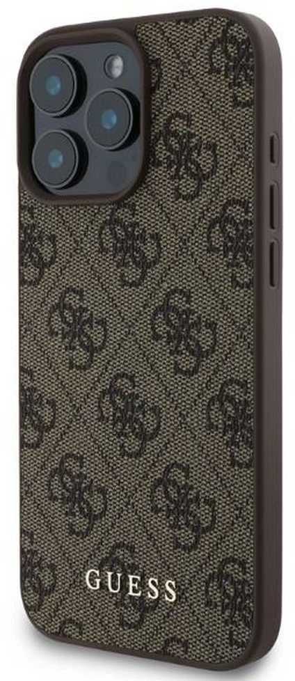 Guess GUHCP16LG4GFBR Apple iPhone 16 Pro 6.3″ rudos spalvos kietas dėklas 4G Classic