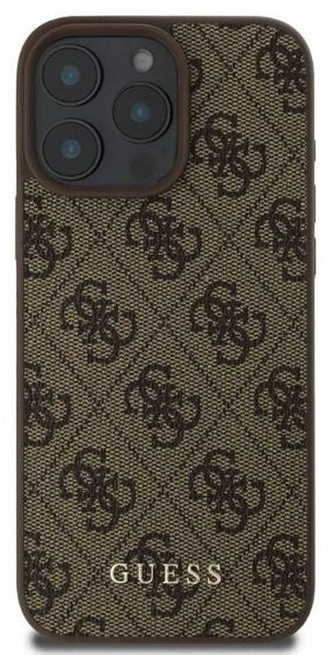 Guess GUHCP16LG4GFBR Apple iPhone 16 Pro 6.3″ rudos spalvos kietas dėklas 4G Classic