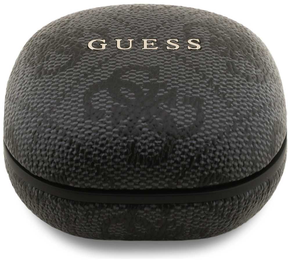 Guess PU 4G Metal Logo ENC TWS belaidės ausinės juodos spalvos