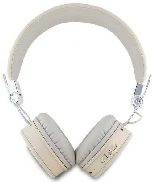 Guess ausinės Bluetooth ENC GUBH70PGTSPSE pilkos spalvos Grained Classic Round Shape