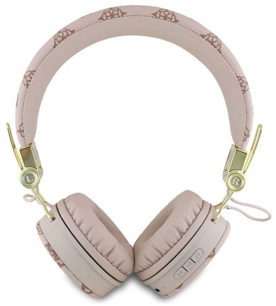 Guess Bluetooth Ausinės ENC GUBH70EPOSMW rudos spalvos Peony Script Round Shape
