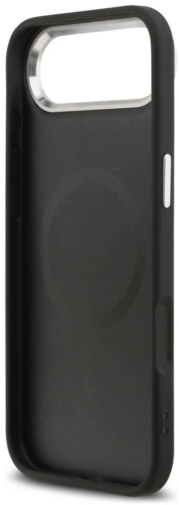 Guess PU Saffiano MagSafe dėklas skirtas Apple iPhone Air juodos spalvos