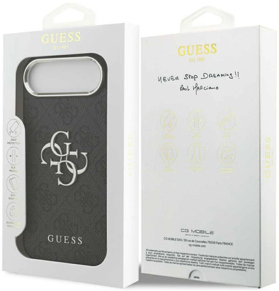 „Guess 4G Big 4G Classic“ logotipo dėklas, skirtas „iPhone 17 Air“ - juodas