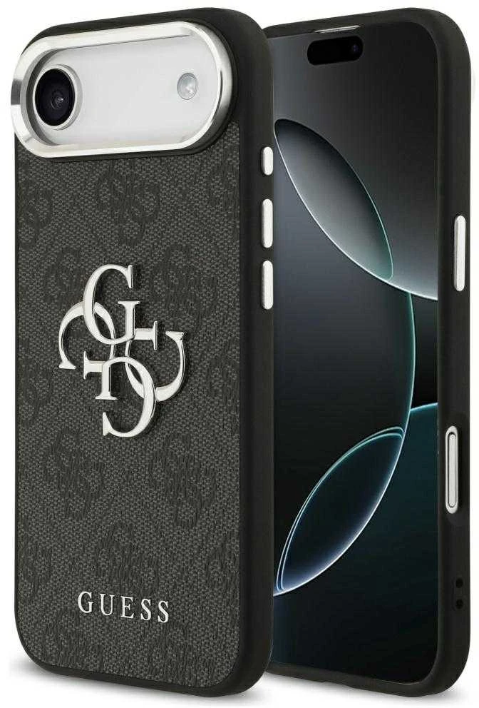 „Guess 4G Big 4G Classic“ logotipo dėklas, skirtas „iPhone 17 Air“ - juodas