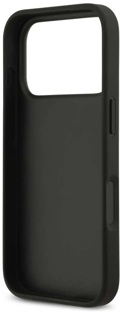 Dėklas GUESS case for IPHONE 17 Pro GUHCP17LP4TPK (4G Double Card Triangle) juodas