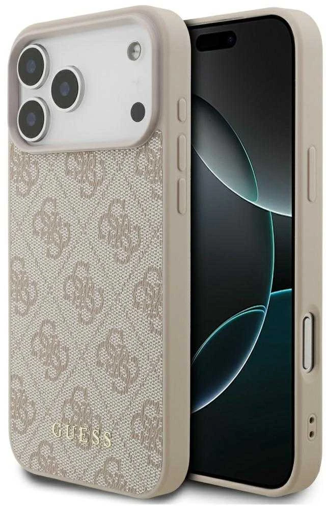 Guess 4G Classic Dėklas Apple iPhone 17 Pro Max rožinės spalvos