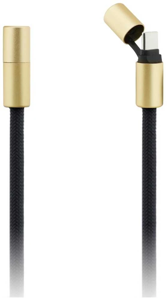 Guess Crossbody virvelė 4G Charm su įkrovimo kabeliu USB-C/USB-C juodos spalvos