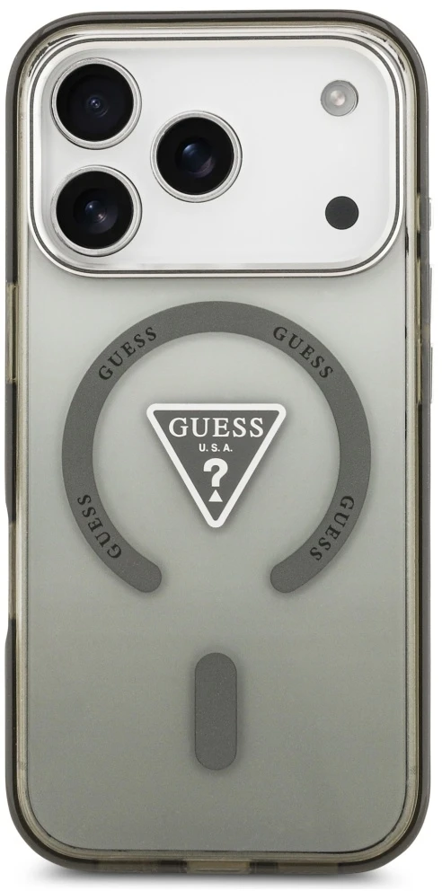 „Guess IML“ gradiento trikampio logotipo „MagSafe“ dėklas, skirtas „iPhone 17 Pro Max“ - Žalias