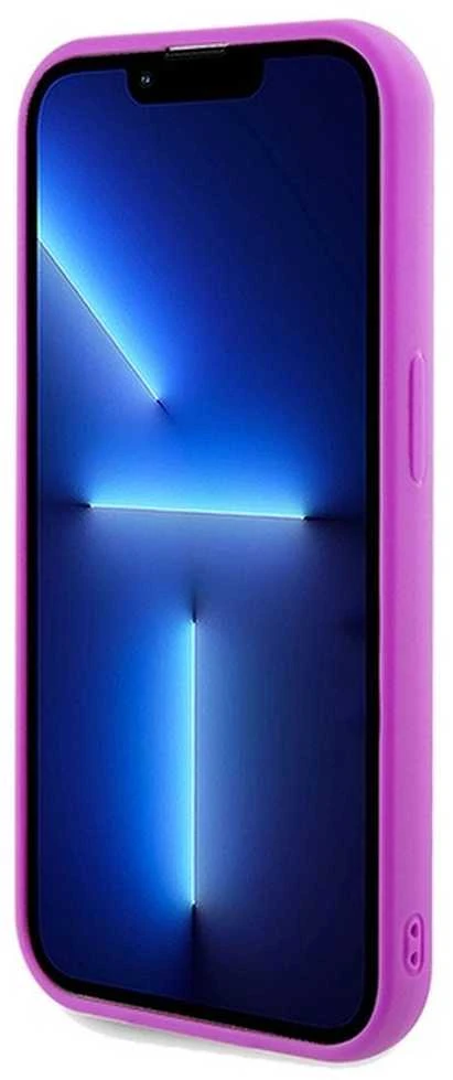 Guess GUHCP14LPMSDGSF Apple iPhone 14 Pro 6.1″ fuschia kietas dėklas Disco Metal Script