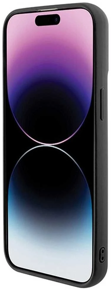 Dėklas GUESS GUHCP15XPMSDGSK IPHONE 15 PRO MAX 6.7 "Juodas/Juodas HARDCASE DISCO METAL SCRIPT