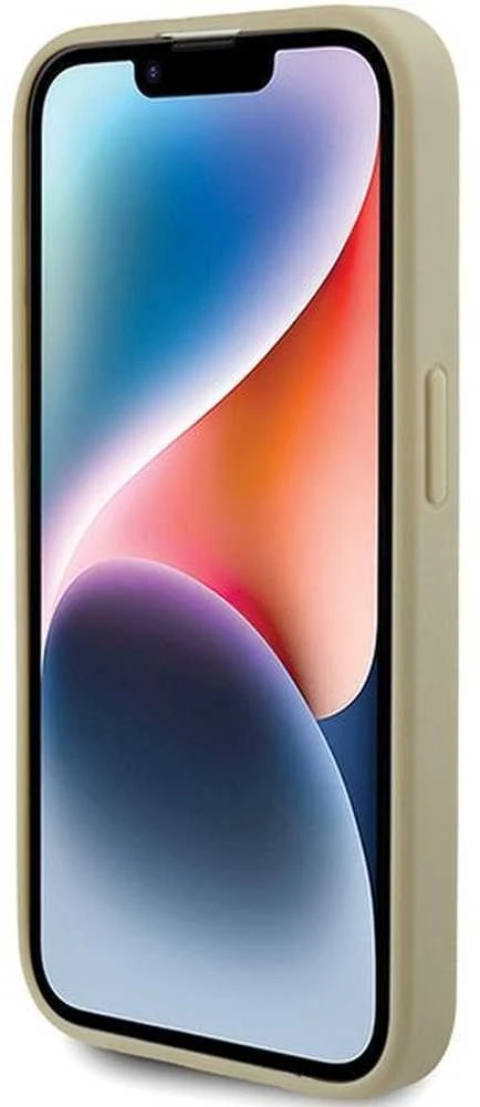 Dėklas GUESS GUHCP15XHG4SGD IPHONE 15 PRO MAX 6.7 "ZLOTY/GOLD HARDCASE GLITTER SCRIPT BIG 4G