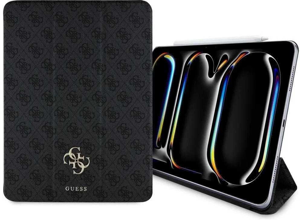 Guess GUFC13PM24PS4SGK iPad Pro 13″ 2024 juodos spalvos Magnetic 4G Big Logo dėklas