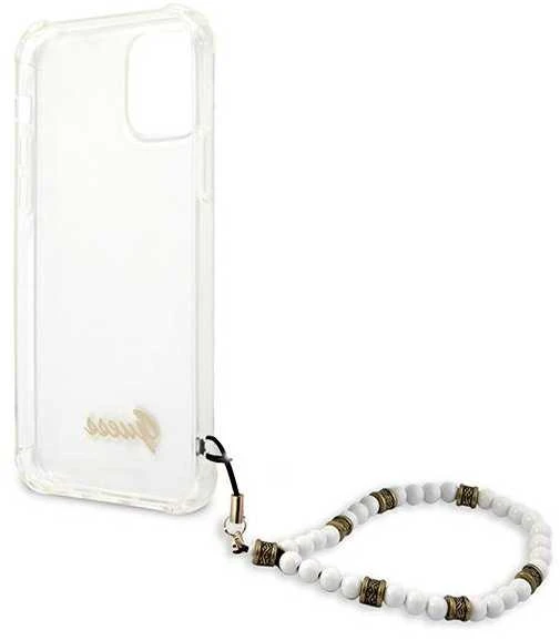 Dėklas GUESS HARD CASE GUHCP12LKPSWH IPHONE 12 PRO MAX Baltas PEARL
