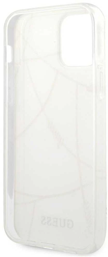 Dėklas GUESS GUHCP12SPCUCHWH HARD CASE GOLD CHAIN COLLECTION IPHONE 12 MINI Baltas
