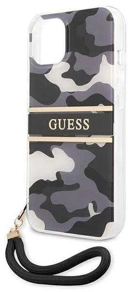 Dėklas Guess GUHCP13MKCABBK Apple iPhone 13 / 14 / 15 6,1″ juodos spalvos hardcase Camo Strap Collection