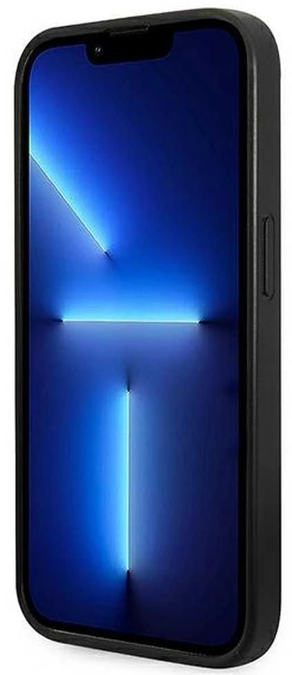 Guess GUHCP14LHGGSHK Apple iPhone 14 Pro 6,1″ juodos spalvos kietas dėklas Glitter Script