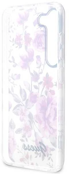 Guess GUHCS23SHCFWST S23 S911 baltos spalvos kietas dėklas Flower Collection