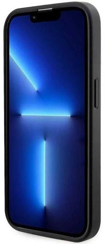 Guess GUHMP14LHGCFSEK Apple iPhone 14 Pro 6.1″ juodos spalvos kietas dėklas GCube Stripes MagSafe