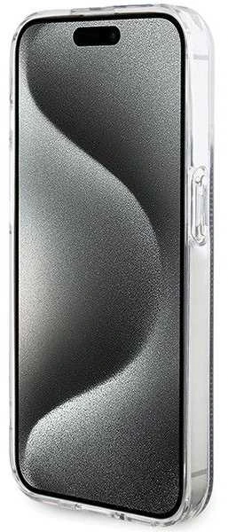 Dėklas GUESS GUHCP15XH4SGK IPHONE 15 PRO MAX 6.7 "Juodas/Juodas HARDCASE IML 4G GOLD STRIPE