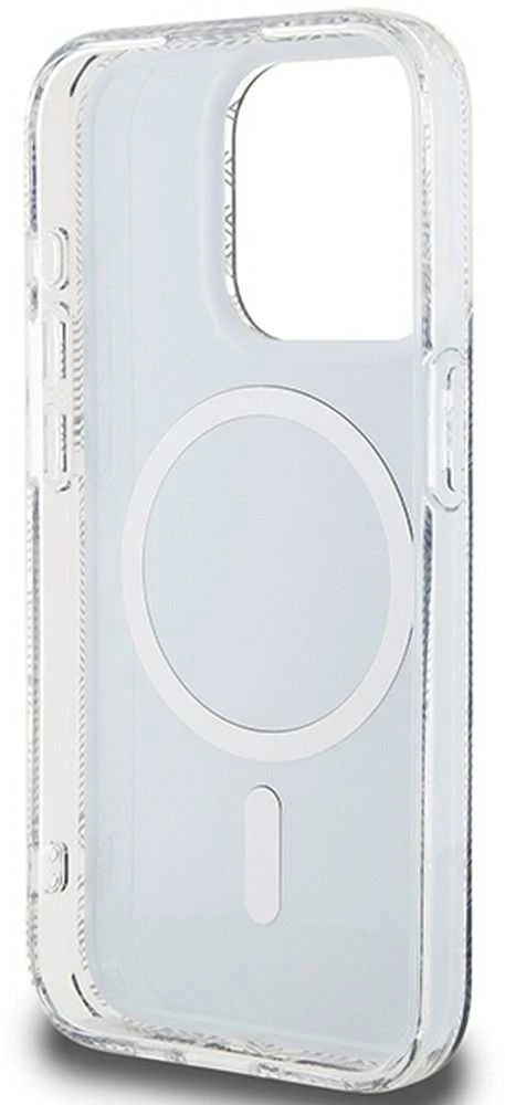 Dėklas GUESS GUHMP15XHGCUSTGK IPHONE 15 PRO MAX 6.7 "Juodas/Juodas HARDCASE IML GCUBE MAGSAFE