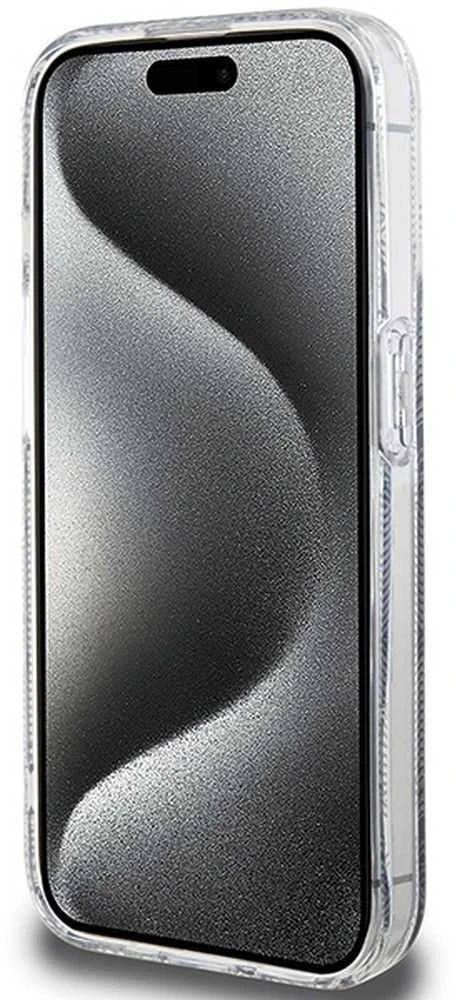 Dėklas GUESS GUHMP15XHGCUSTGK IPHONE 15 PRO MAX 6.7 "Juodas/Juodas HARDCASE IML GCUBE MAGSAFE
