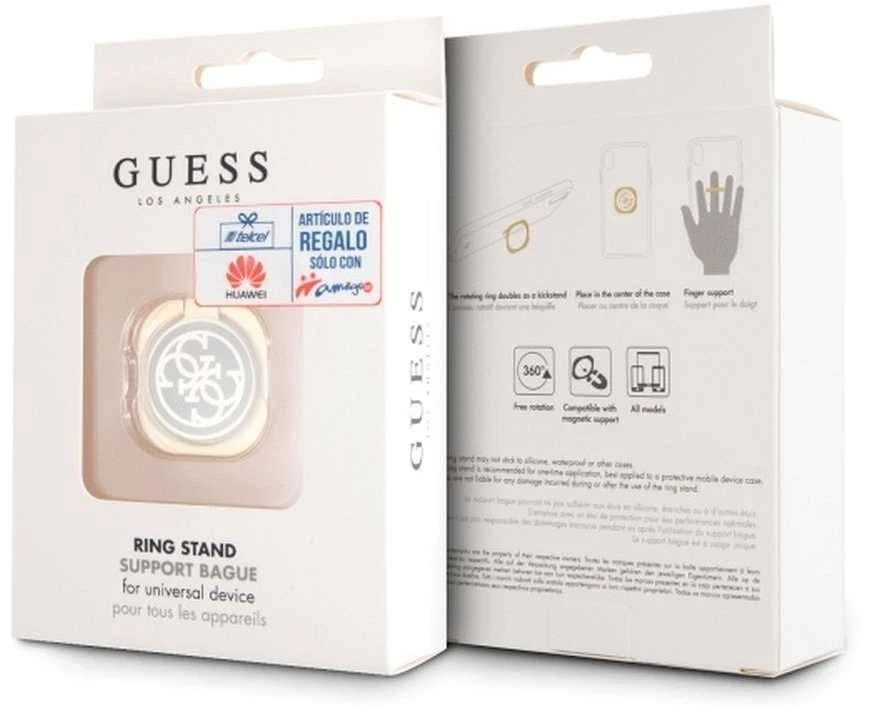 Guess Ring stand GURSEQGBK auksinis & juodos spalvos 4G