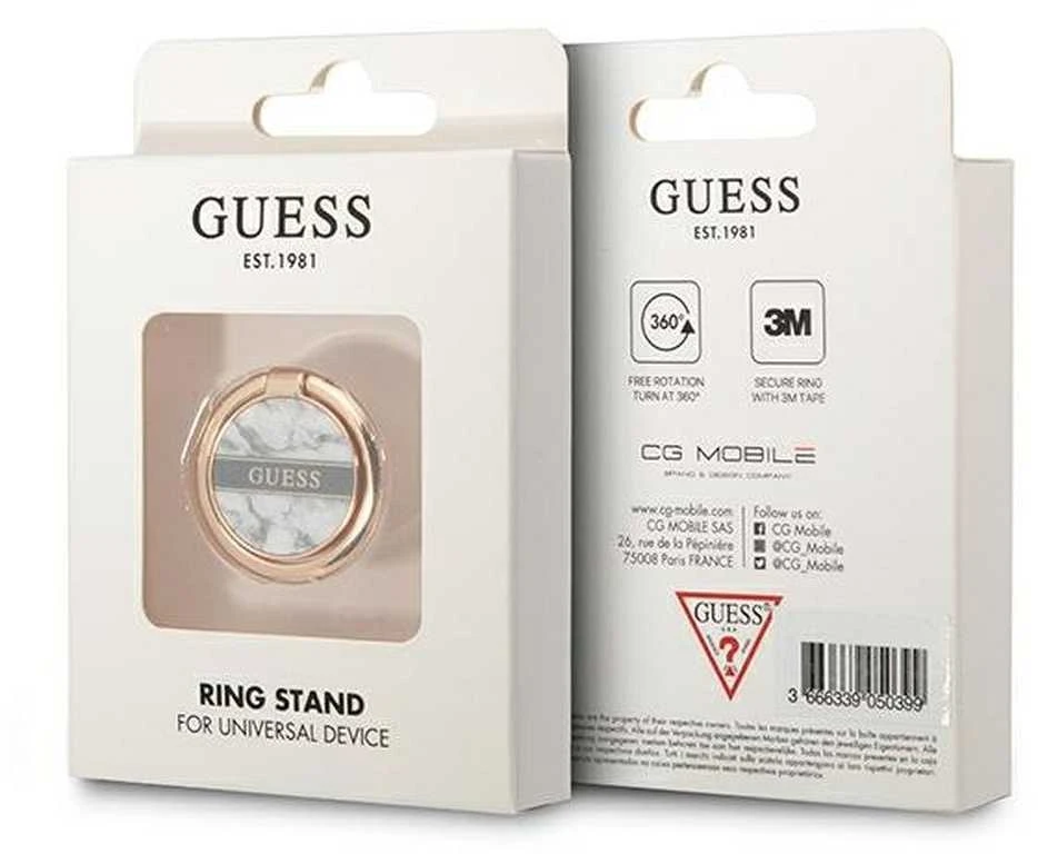 Guess Ring stand GURSHCHMAG baltos spalvos Marble
