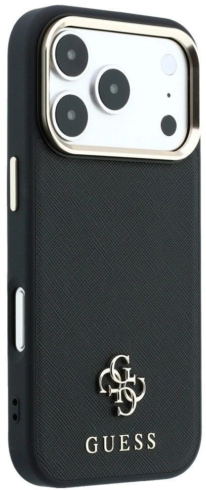 Dėklas Guess Case for IPHONE 18 Pro Max/17 Pro Max compatible with MagSafe (Saffiano Small 4G & Classic Logo) back