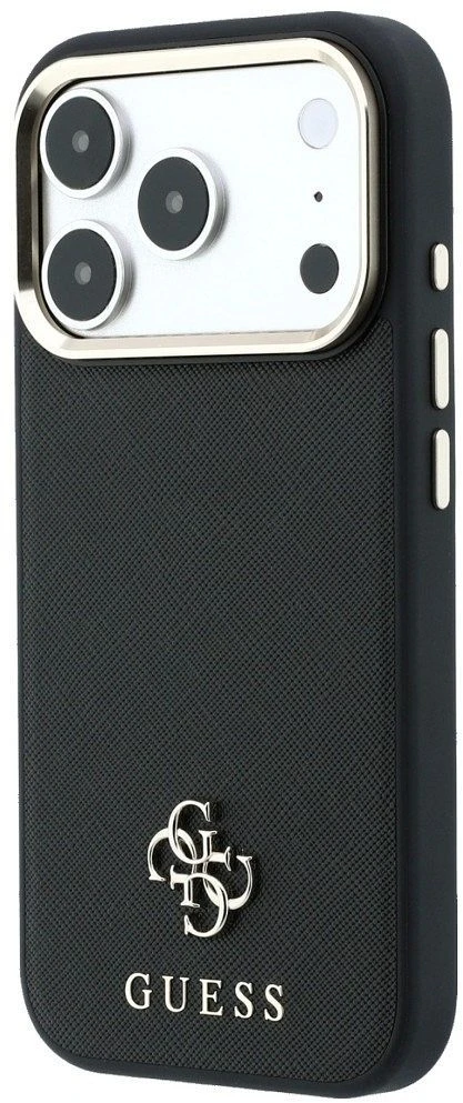 Dėklas Guess Case for IPHONE 18 Pro Max/17 Pro Max compatible with MagSafe (Saffiano Small 4G & Classic Logo) back