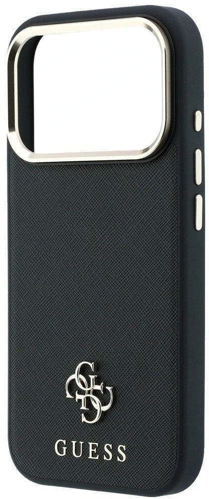 Dėklas Guess Case for IPHONE 18 Pro Max/17 Pro Max compatible with MagSafe (Saffiano Small 4G & Classic Logo) back