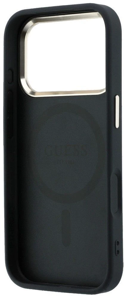 Dėklas Guess Case for IPHONE 18 Pro Max/17 Pro Max compatible with MagSafe (Saffiano Small 4G & Classic Logo) back