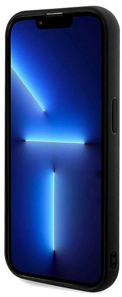 Apple iPhone 14 Pro Guess dėklas Sequin Script Metal (GUHCP14LPSFDGSK) juodos spalvos