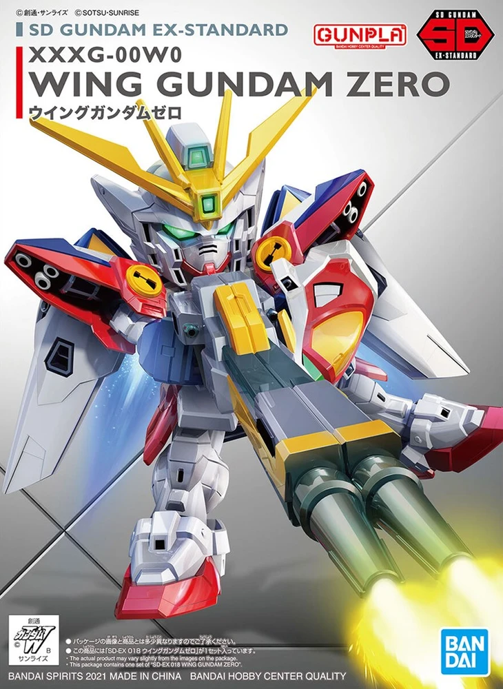 Bandai SD EX Wing Gundam Zero Gunpla plastikinis surinkimo rinkinys