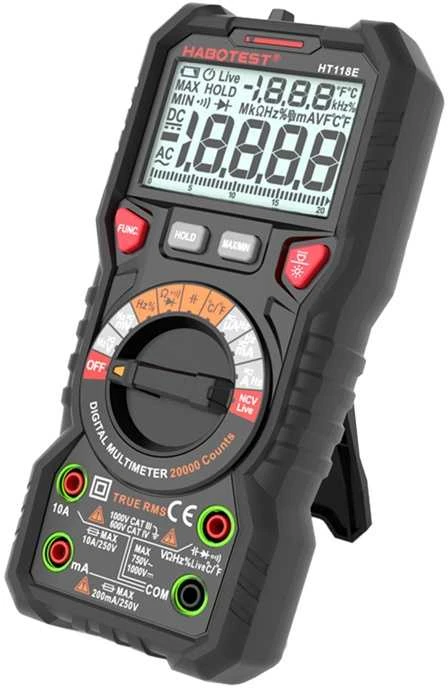 „Habotest HT118E“ universalus skaitmeninis multimetras su true RMS NCV