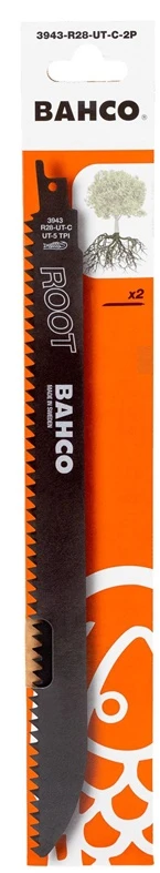 Bahco tiesinio pjūklo geležtės 2vnt 280mm 5TPI, šaknims pjauti 25-150mm