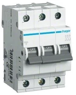 Automatinis jungiklis Hager MC320 (20A, 3P, 400V, 6kA)