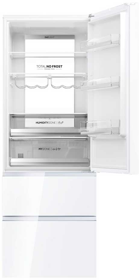 Šaldytuvas Haier HTW7720DNGW, Baltos spalvos