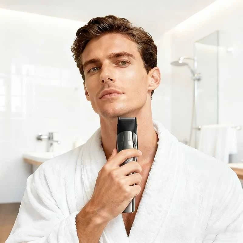 Hair clipper set Hoco HP26 metal pilka