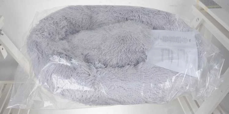 Purlov Hairy dog bed pilka 22759