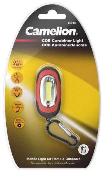 Handheld flashlight Camelion COB 30lm. 2 x CR2032