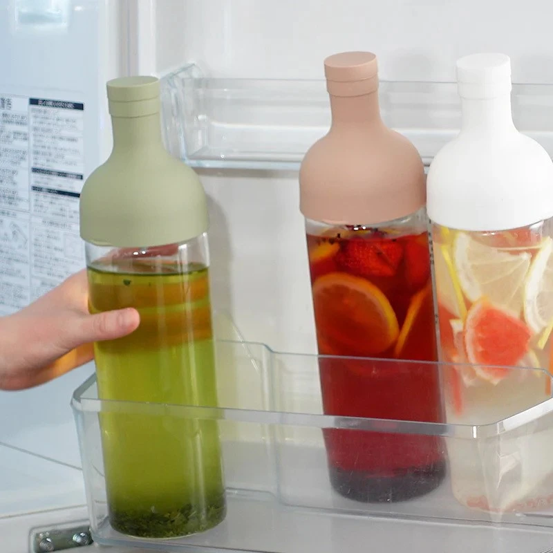 Gertuvė HARIO šaltos arbatos buteliukas su filtru, 750 ml, „Muted Žalias“